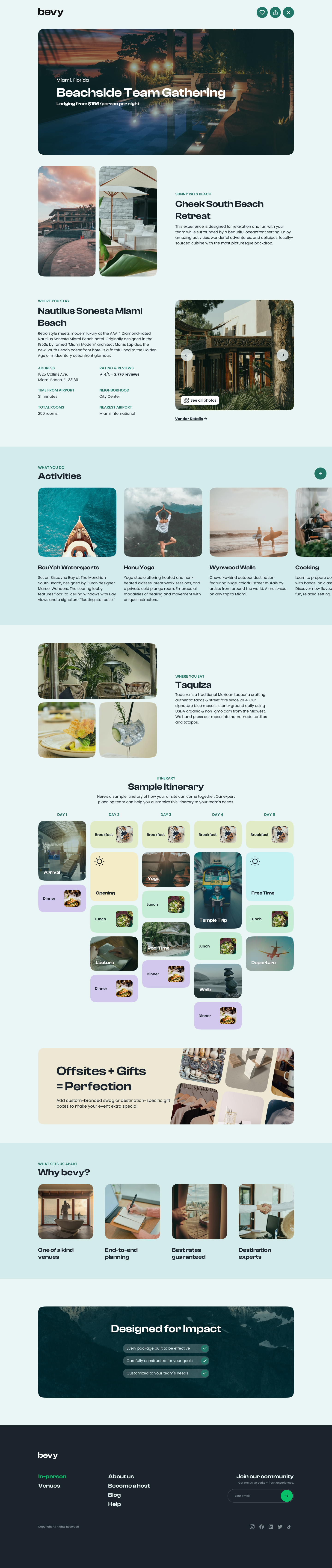 Experience details — desktop